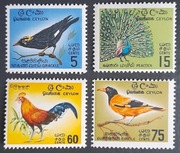 CEJLON** - Mi 340A- 343A - ptaki - kat.16 €.