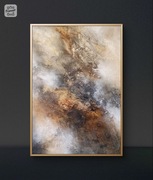 Pejzaż, abstrakcja, olej, 70x100cm, Monika Seroka