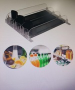 Automatyczna taca na napoje do lodówki Organizer na napoje regulowany