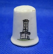 Naparstek Kolekcjonerski Ceramiczny Ręcznie Malowany Peel Tower Ramsbottom 