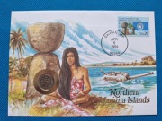 Koperta numizmatyczna Northern Mariana Islands 1 dime 1994 r.