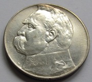 10 zł złotych Piłsudski 1934 r. (2) Ag orzeł urzędowy