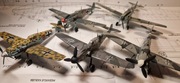5 SZTUK MESSERSCHMITT BF-109 1/72 ZESTAW NR 2