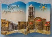 Ceramiczny magnes na lodówkę Agios Lazaros - Larnaka - Cypr 
