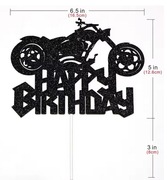 Topper piker na tort Motocykl Motocyklista