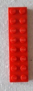 LEGO PŁYTKA 3034 2x8 czerwona