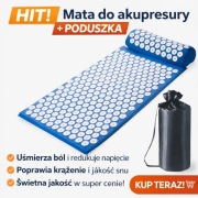 MATA DO AKUPRESURY + PODUSZKA + TORBA – ZESTAW RELAKSACYJNY HIT!