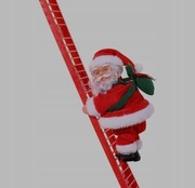 Nowy Mikołaj wchodzący po drabinie !Hit