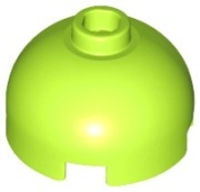 LEGO 553c Lime, Round 2x2 Dome Top kopuła 2 SZTUKI