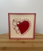 Kartka handmade Walentynki, Dzień Kobiet