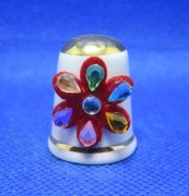 Naparstek Kolekcjonerski Porcelanowy - Kolorowy Kwiat 