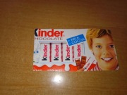 Kinder czekolada mleczna puste opakowanie okładka