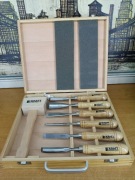 Zestaw dłut do drewna KRAFT WERKZEUGE + młotek – komplet w walizce