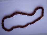 Korale naszyjnik z naturalnego, szlifowanego bursztynu 