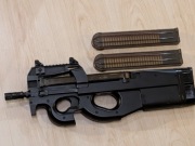 replika asg P90 + 2 magazynki cyma, szybka wymiana sprężyny 