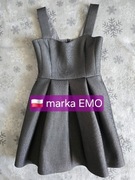 Sukienka polska marka EMO  srebrna nitka