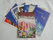 kartki pocztówki życzenia święta bożenarodzenie szt 8