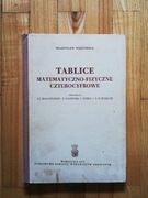 książka "Tablice matematyczno fizyczne czterocyfrowe" Władysław Wojtowicz 