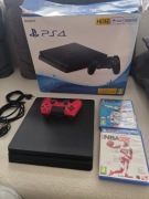 SONY PlayStation 4 Slim Konsola do gier Zestaw z Padem i grami na płytach 