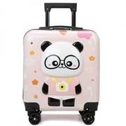 Walizka kabinowa dziecięca panda różowa zamek szyfrowy kółka