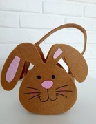 Wielkanocny koszyczek z uszkami zająć królik króliczek Wielkanoc koszy