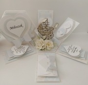 Exploding box kartka prezent pudełko pamiątka chrzest roczek urodziny 