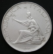 Włochy 500 lirów 1961 - Zjednoczenie Włoch 100. rocznica - srebro