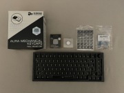 Glorious GMMK PRO czarny (mody) + aura keycaps + biały knob i dodatki