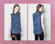 Koszulka jeansowa pull & bear rozmiar S