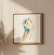 Obraz akrylowy "Więź" Agata Turzyńska 30x30 cm