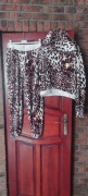 Dres welurowy welur Ola bianka lola panterka premium