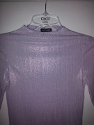 Bluzka monki liliowa błyszcząca