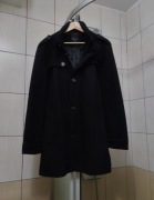 płaszcz męski XXL Reserved typu flauszowy kolor czarny fason klasyczny dł