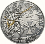 Husaria 3 antique gold srebrna moneta 1oz Ag 9999