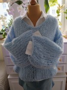 Sweter błękitny  oversize 