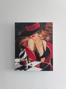 Obraz malowany ręcznie farbami akrylowymi 