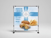 Ołtarz na Boże Ciało - dekoracja baner 2x2m wzór nr 2B