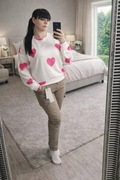 Bluza damska serca 