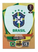 PANINI WORLD CUP QATAR 2022 BRAZYLIA TEAM CREST 50