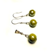 Fiolekart - Komplet, biżuteria artystyczna / ceramika, Swarovski