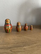 Matrioszki rosyjskie drewniane PRL