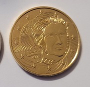 2 Euro FRANCJA 2018 pozłacana