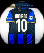 (S) ADRIANO 10 INTER 2008/2009 LIGA MISTRZÓW JERSEY Nowa Piłkarska Koszulka
