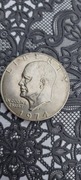 moneta srebrna duża 1 dolar z 1974 roku