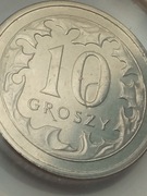 10 groszy 2024 Destrukt menniczy! STAN Z WORECZKA MENNICZEGO! gr moneta