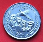 25 Centów 2006 D  r -     USA  South Dakota     stan !!