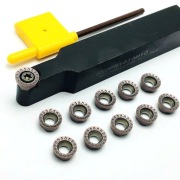 Nóż tokarski R5 trzonek 16x16mm + 10 wymiennych płytek