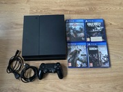 PlayStation 4 PS4 + PAD + 4 GRY | Zestaw | Sprawna