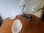 Żyrandol metal oświetlenie dwa na dwa