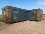 KONTENER PAWILON HANDLOWY BIUROWO MIESZKALNY NAROŻNY